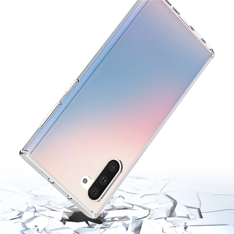 Clear Transparent Anti-scratch Acrylic + TPU Back Hybrid Cell Shell for Samsung Galaxy Note 10-3