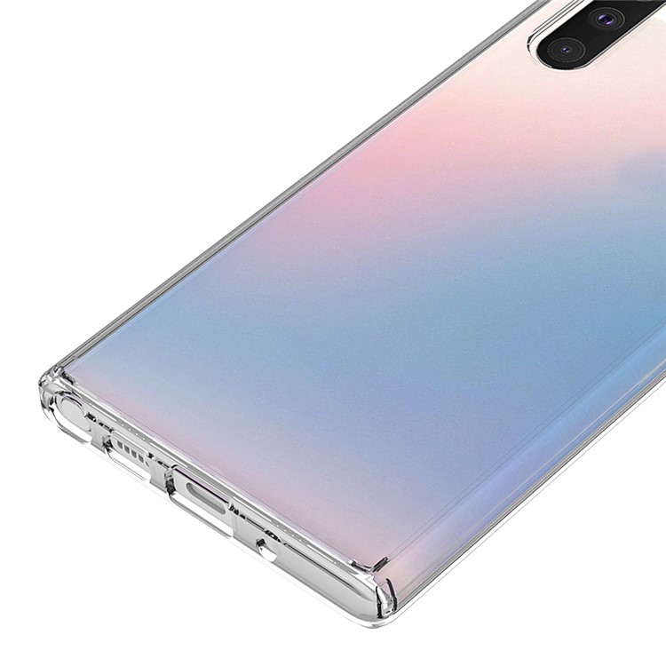 Clear Transparent Anti-scratch Acrylic + TPU Back Hybrid Cell Shell for Samsung Galaxy Note 10-6