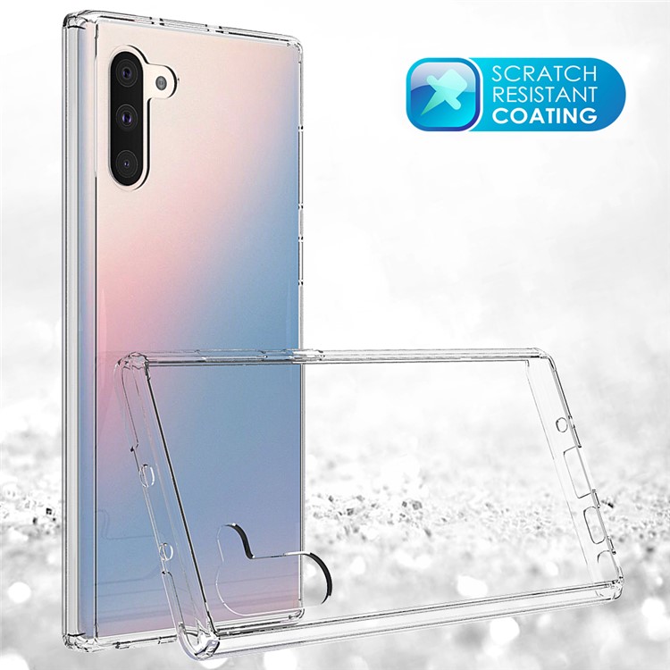 Clear Transparent Anti-scratch Acrylic + TPU Back Hybrid Cell Shell for Samsung Galaxy Note 10-7