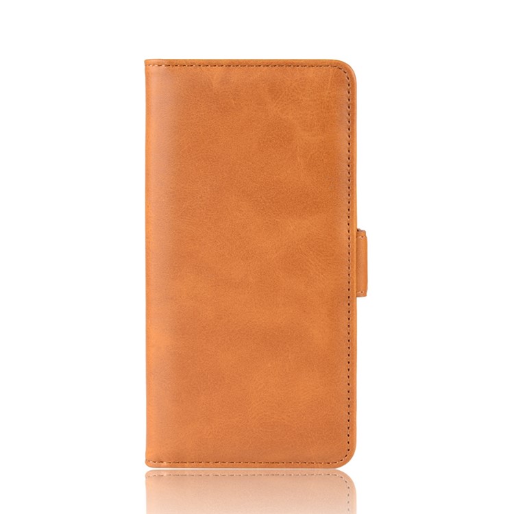 Magnet Adsorption Split Leather Wallet Cell Casing for Samsung Galaxy S10e - Brown-3