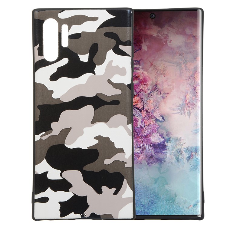 Camouflage Pattern TPU Back Case for Samsung Galaxy Note 10 Pro - White-1