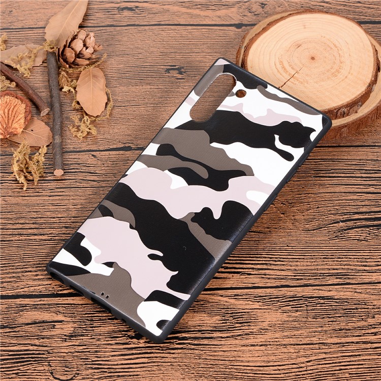 Camouflage Pattern TPU Shell Case for Samsung Galaxy Note 10 - White-7