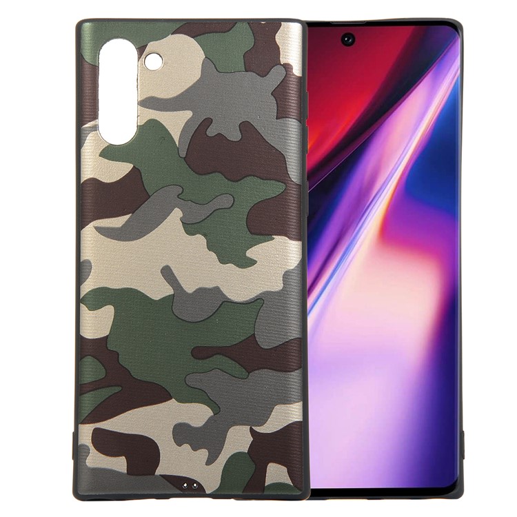 

Чехол Камуфляж ТПУ Чехол Для Samsung Galaxy Note 10 - Зеленый, Galaxy Note 10