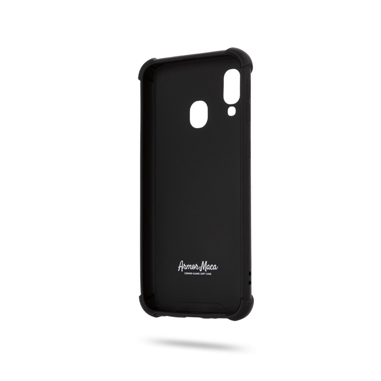 ROAR Anti-drop Macaroon TPU Phone Cover for Samsung Galaxy A40 - Black-3