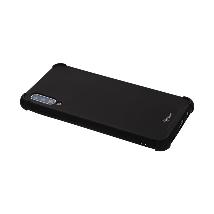 ROAR Анти-капли Миндальное Покрытие Стиль ТПУ Сотовый Телефон Для Samsung Galaxy A70 - Черный-4