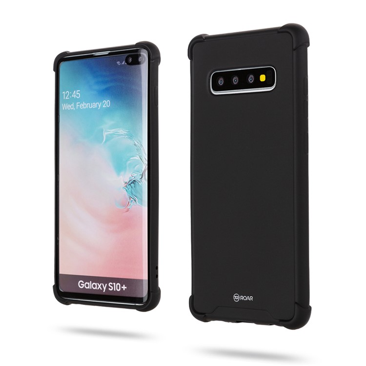 ROAR Анти-капля Чехол Для Телефона В Стиле Макаруны Для Samsung Galaxy S10 Plus - Черный-1