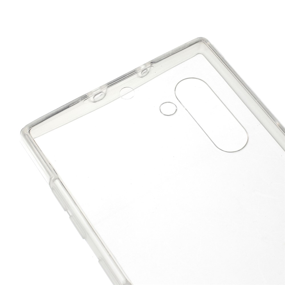 Full Coverage Clear Acrylic + TPU Hybrid Phone Cover for Samsung Galaxy Note 10