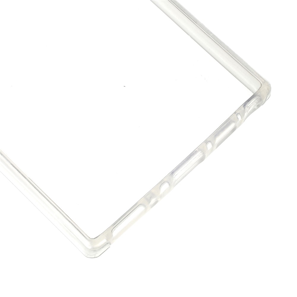 Full Coverage Clear Acrylic + TPU Hybrid Phone Cover for Samsung Galaxy Note 10