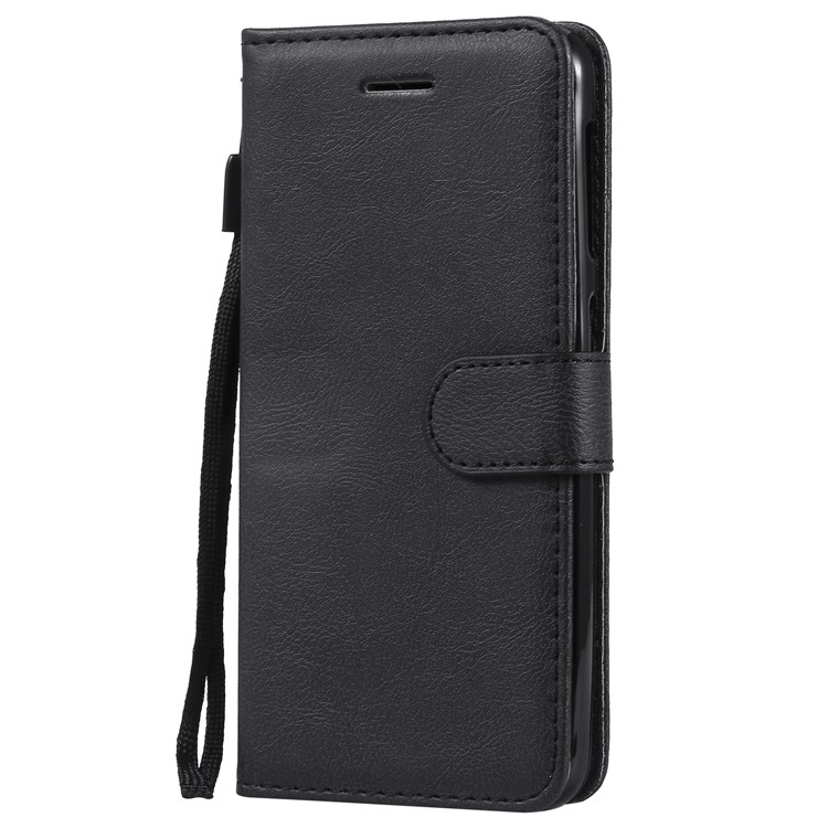 Wallet Leather Stand Case for Samsung Galaxy A20e - Black-2