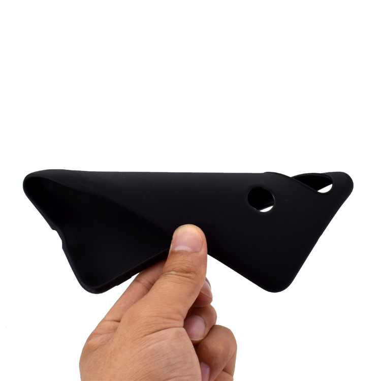 Solid Color Soft Frosted TPU Phone Casing for Samsung Galaxy M40/Galaxy A60 - Black-5