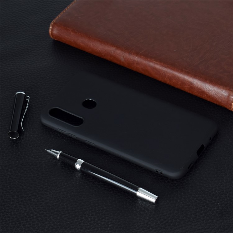 Solid Color Soft Frosted TPU Phone Casing for Samsung Galaxy M40/Galaxy A60 - Black-6