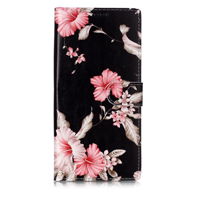 Pattern Printing Wallet Leather Stand Case for Samsung Galaxy Note 10 Plus / Note 10 Plus 5G - Vivid Flowers-1