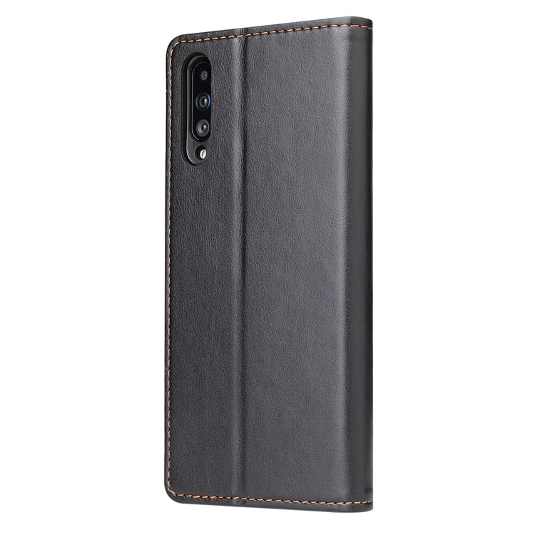 PU Leather + TPU Wallet Cell Phone Casing for Samsung Galaxy A50/A50s/A30s - Black-2
