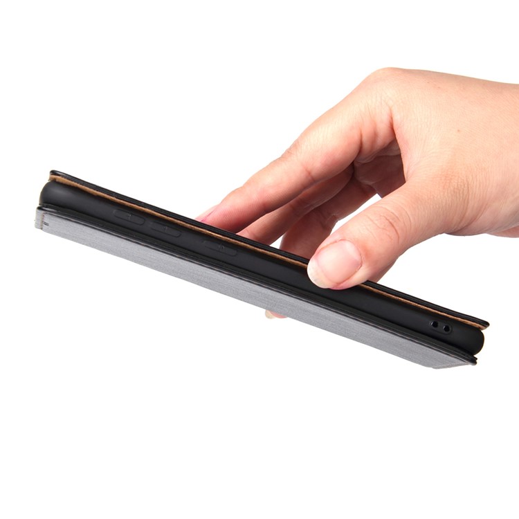 PU Leather + TPU Wallet Cell Phone Casing for Samsung Galaxy A50/A50s/A30s - Black-9