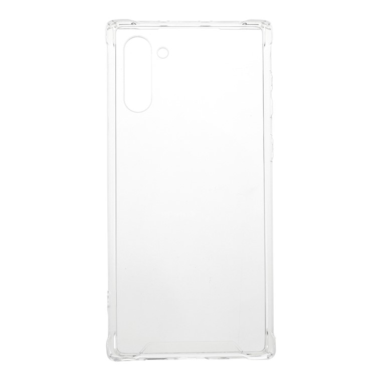 Drop-Proof Clear Acrylic Back + TPU Edge Hybrid Phone Casing for Samsung Galaxy Note 10 - Transparent-1