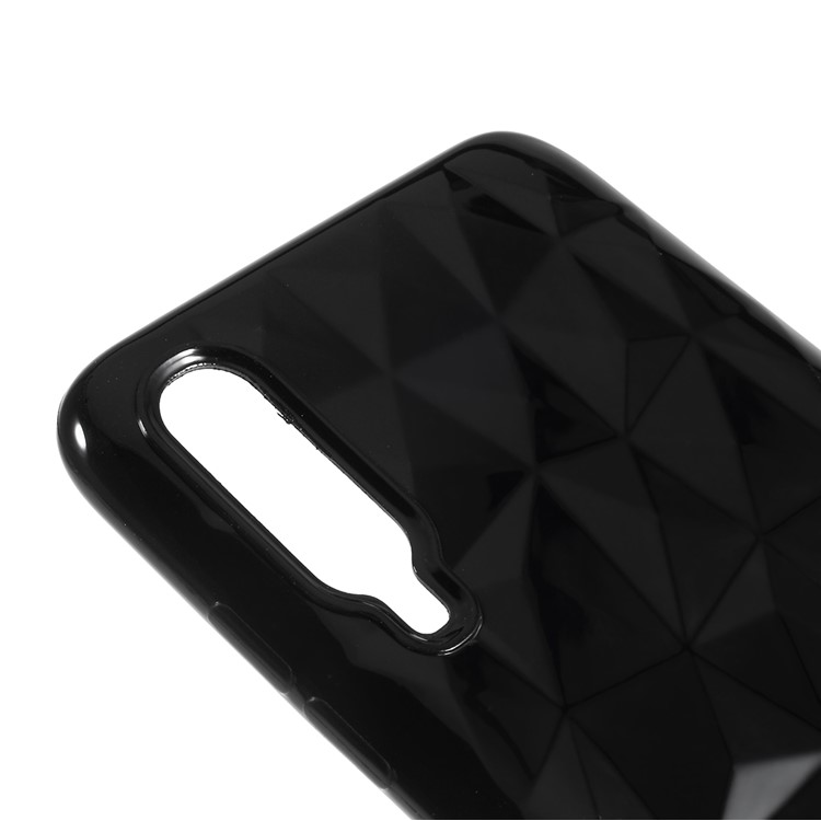 3D Diamond Texture Soft TPU Phone Case Covering for Samsung Galaxy A70 - Black-4