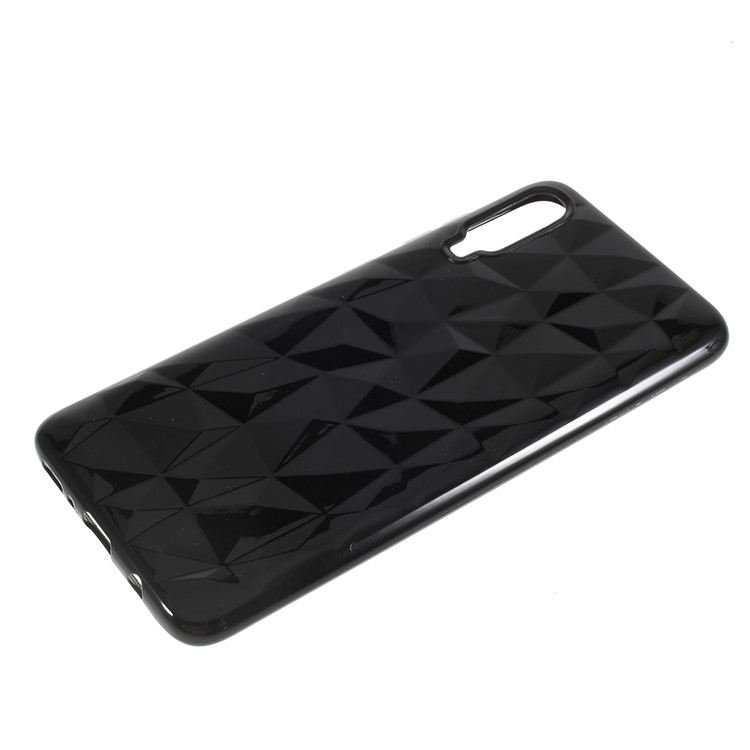 3D Diamond Texture Soft TPU Phone Case Covering for Samsung Galaxy A70 - Black-6