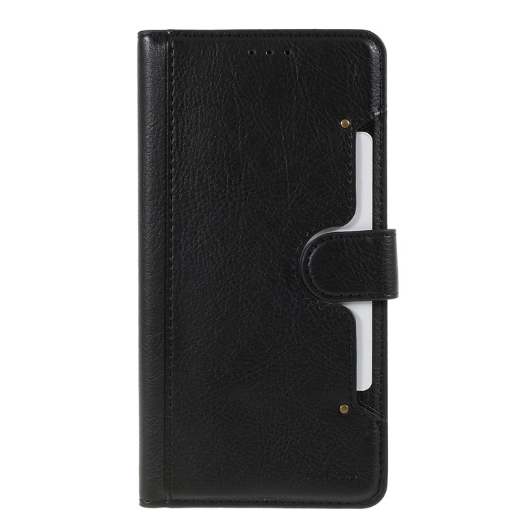 KAIYUE PU Leather Wallet Phone Case Stand Cover for Samsung Galaxy Note 10 - Black-3