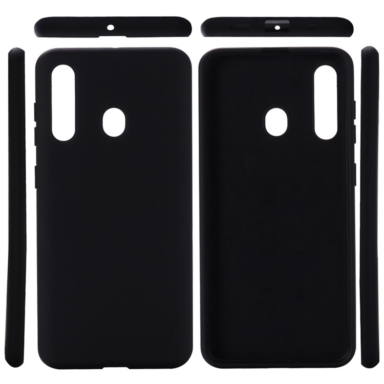 Liquid Silicone Case for Samsung Galaxy M40 - Black-1