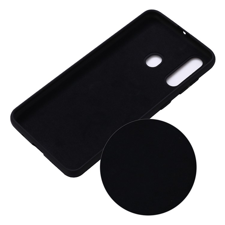 Liquid Silicone Case for Samsung Galaxy M40 - Black-3