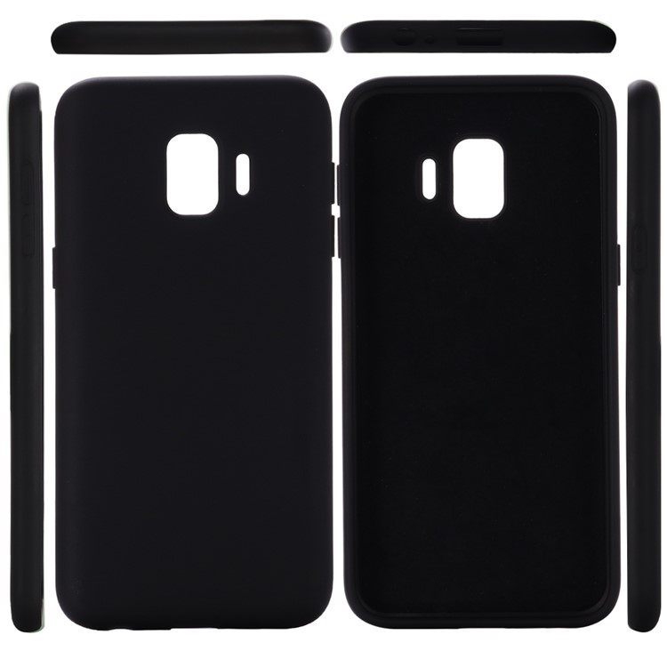Liquid Silicone Case for Samsung Galaxy J4 (2018) - Black-1