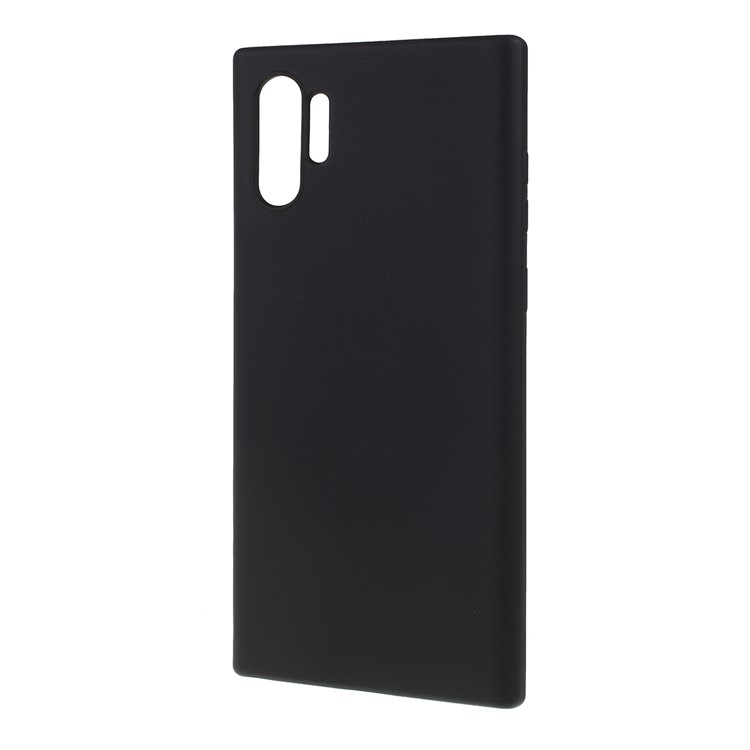 Liquid Silicone Soft Phone Case Cover for Samsung Galaxy Note 10 Pro - Black-2