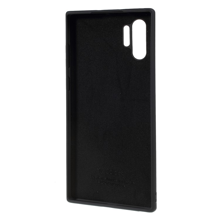 Liquid Silicone Soft Phone Case Cover for Samsung Galaxy Note 10 Pro - Black-3