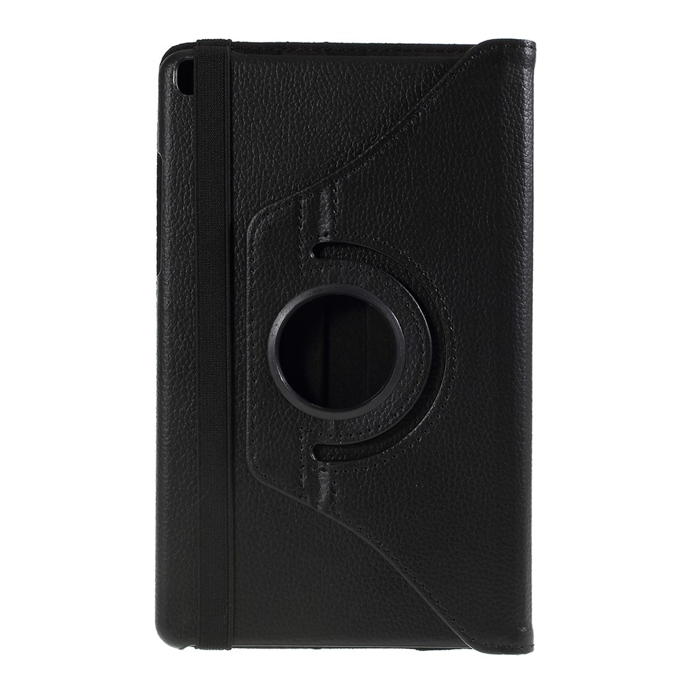 Litchi Texture PU Leather Protective Tablet Case for Samsung Galaxy Tab A 8.0 (2019) SM-T295 - Black-1