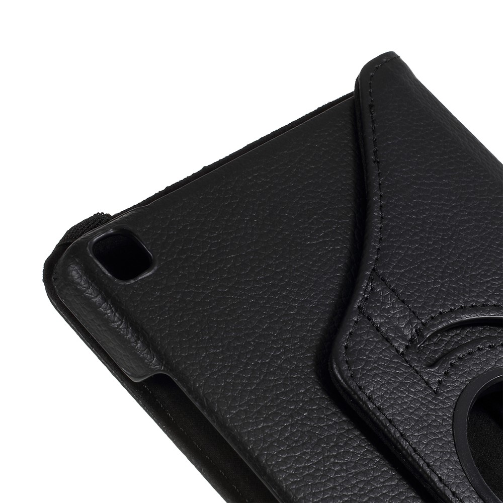 Litchi Texture PU Cuero Case de Tableta Protectora Para Samsung Galaxy Tab A 8.0 Wi-Fi (2019) T290/ LTE T295 - Negro