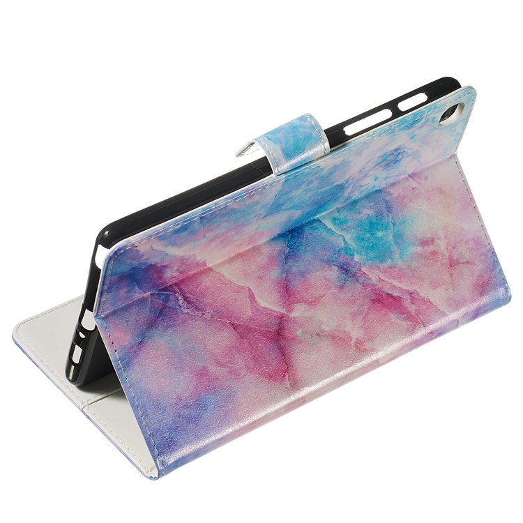 Marble Series Pattern Auto Wake & Sleep Leather Wallet Phone Cover for Samsung Galaxy Tab A 8.0 (2019) P200 / P205 - Starry Sky-3