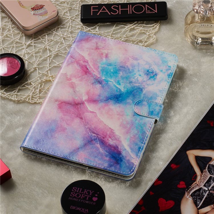 Marble Series Pattern Auto Wake & Sleep Leather Wallet Phone Cover for Samsung Galaxy Tab A 8.0 (2019) P200 / P205 - Starry Sky-6