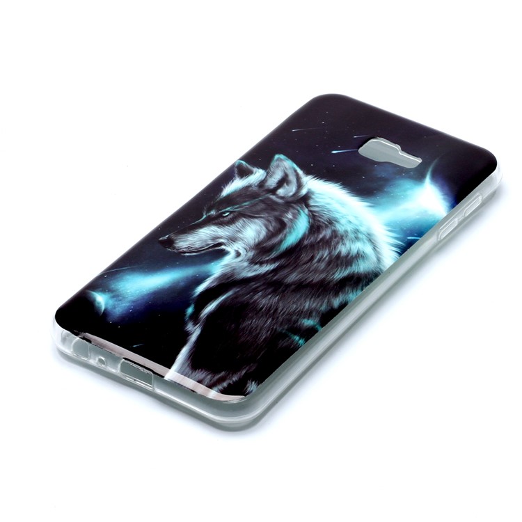 For Samsung Galaxy J4+ Animal Series Patterned IMD TPU Case - Wolf-3