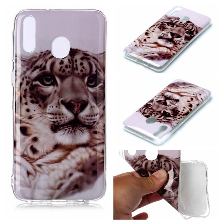 Animal Series Patterned IMD TPU Case for Samsung Galaxy M20 - Leopard-1