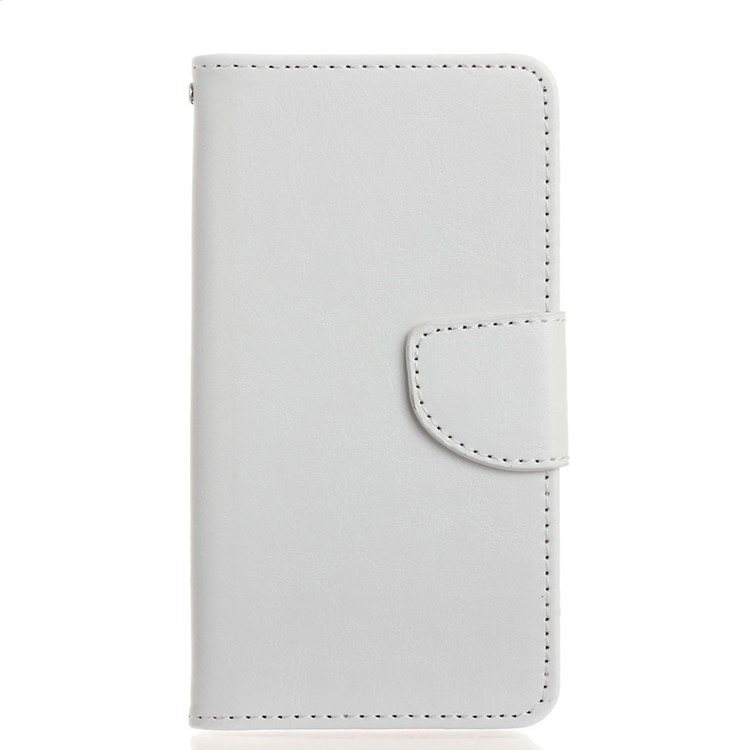 

Crazy Horse Leather Wallet Cover for Samsung Galaxy A5 SM-A510F (2016) - White