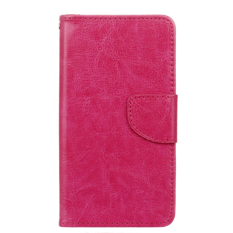 

Crazy Horse Leather Wallet Shell for Samsung Galaxy A5 SM-A510F (2016) - Rose