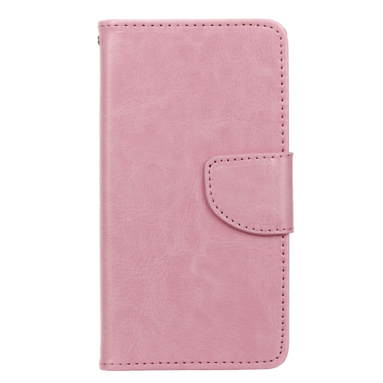 

Crazy Horse Leather Card Holder Case for Samsung Galaxy A5 SM-A510F (2016) - Pink
