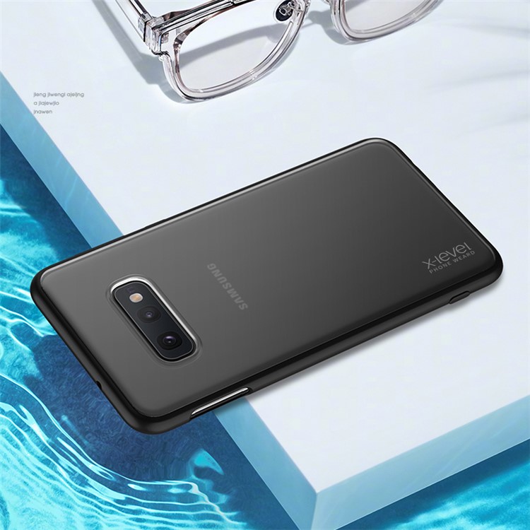 X-LEVEL Matte Texture TPU + Plastic Hybrid Phone Cover Case for Samsung Galaxy S10e - Black-1