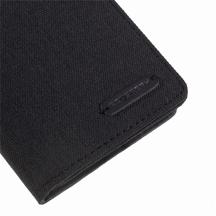 MERCURY GOOSPERY Canvas Leather Wallet Case for Samsung Galaxy Note 10 - Black-4