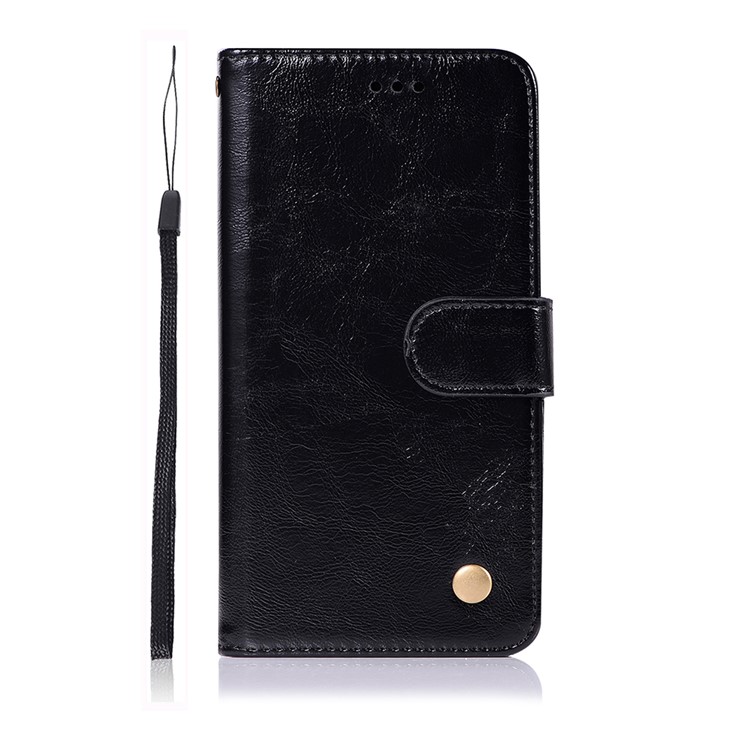 Vintage Premium PU Leather Wallet Case with Stand for Samsung Galaxy Note 10 Pro/Note 10 Plus - Black-5