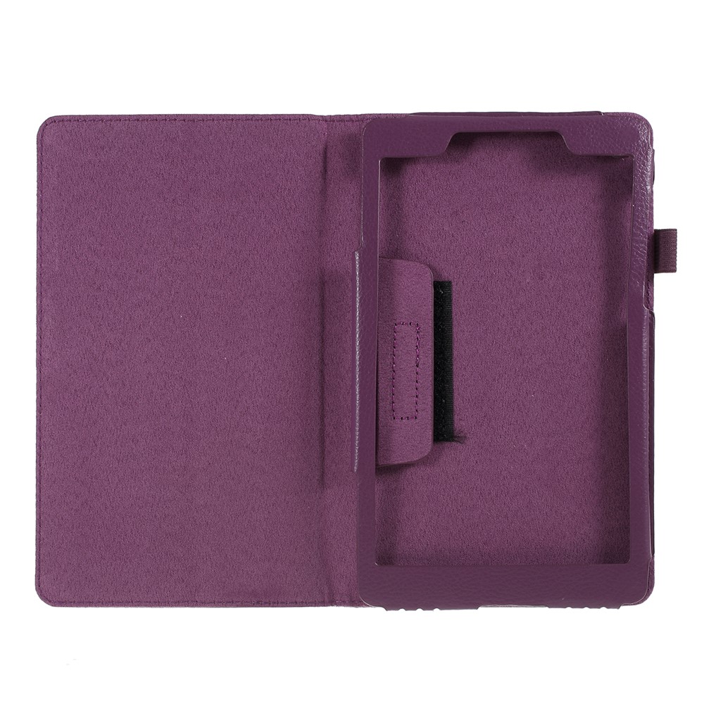 For Samsung Galaxy Tab A 8.0 Wi-Fi (2019) SM-T290 Leather Tablet Case - Dark Purple-3