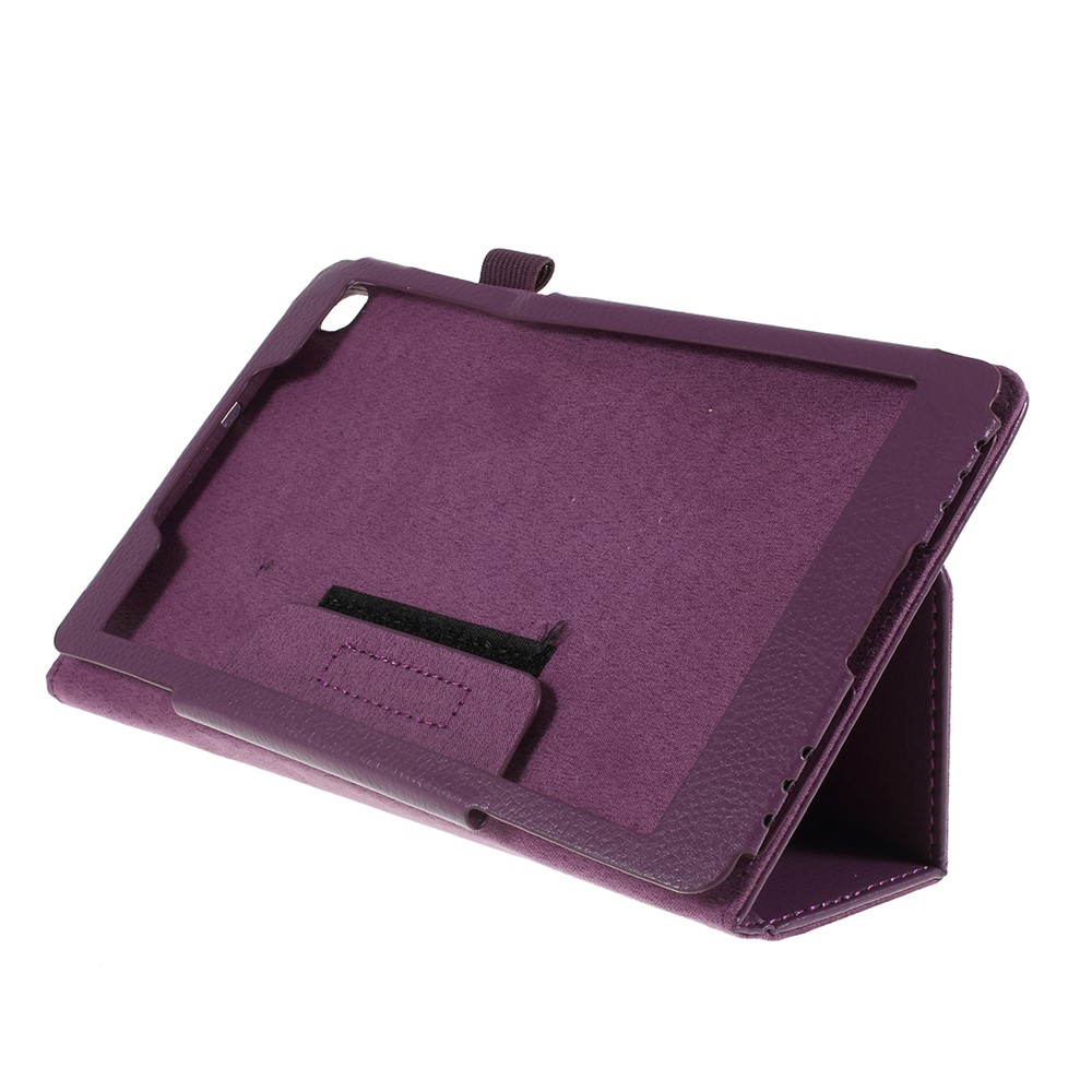 For Samsung Galaxy Tab A 8.0 Wi-Fi (2019) SM-T290 Leather Tablet Case - Dark Purple-5