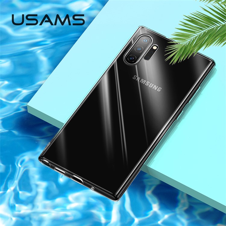 

USAMS Primary Color Series Crystal Clear TPU Cas[Fingerprint Unlock] for Samsung Galaxy Note 10 Plus/10 Plus 5G/Note 10+ US-BH513/US-BH512, Galaxy Note 10 Plus