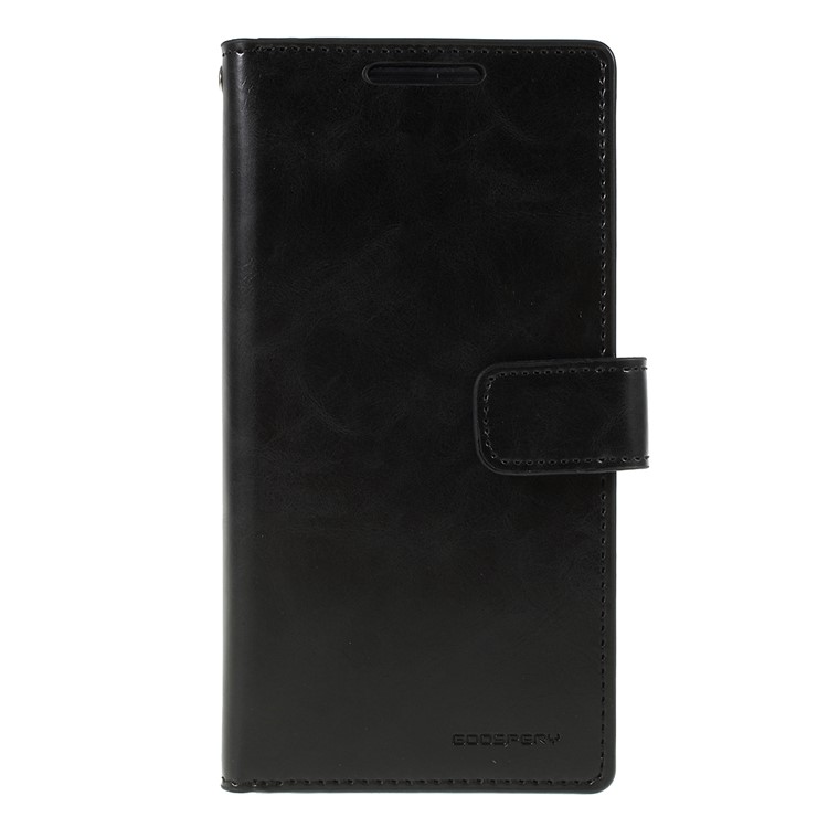 MERCURY GOOSPERY Mansoor Estilo Carteira PU Couro Cobrindo Para Samsung Galaxy Note 10 - Preto-3