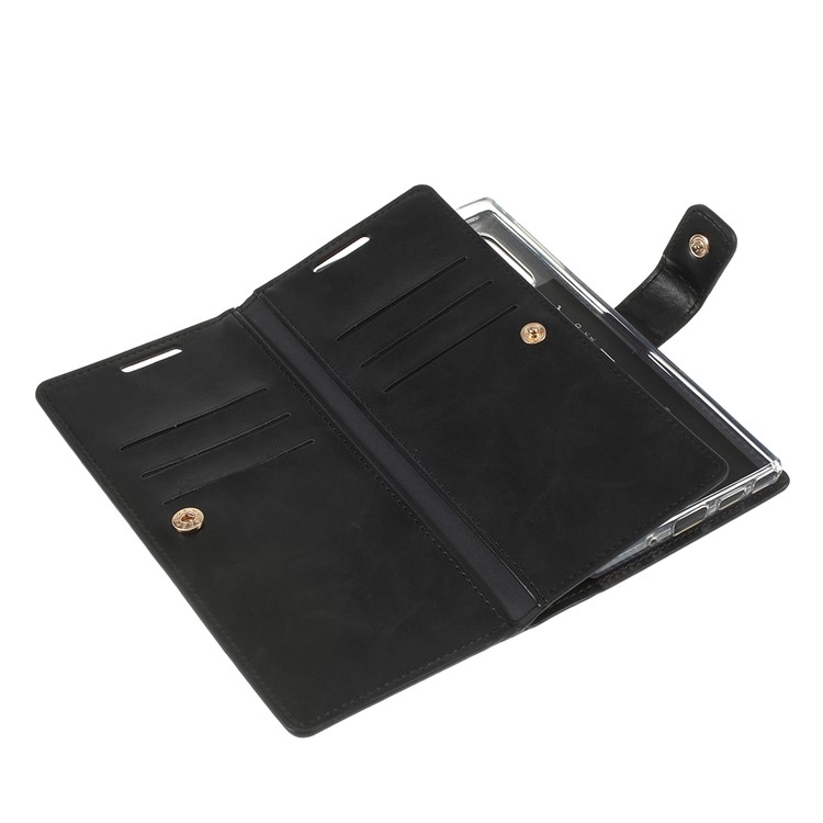 Capa De Couro MERCURY GOOSPERY Mansoor Para Samsung Galaxy Note 10 Plus - Preto-7