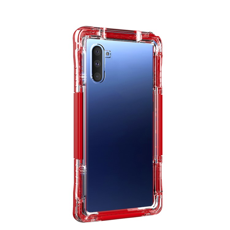 Couverture De Téléphone Portable Étanche PC + TPU Pour Samsung Galaxy Note 10 - Rouge-4