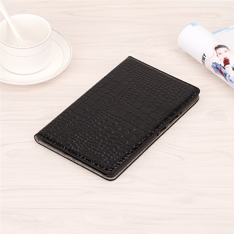Funda De Piel De Cocodrilo Con Soporte De Tableta De Cuero Para Huawei Mediapad M6 De 8.4 Pulgadas - Negro-6