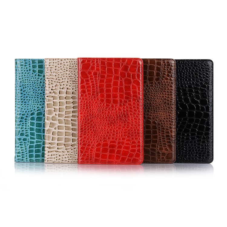 Funda De Piel De Cocodrilo Con Soporte De Tableta De Cuero Para Huawei Mediapad M6 De 8.4 Pulgadas - Negro-9