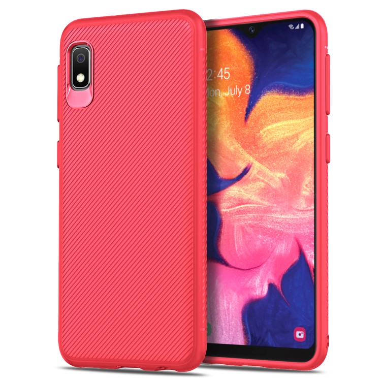 

Jazz Series Twill Texture TPU Cell Casing for Samsung Galaxy A10e - Red, Galaxy A10e