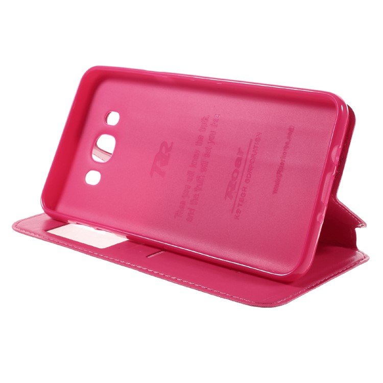 ROAR CORÉIA Noble View Leather Shell Stand para Samsung Galaxy J7(2016) J710 - flecha-4