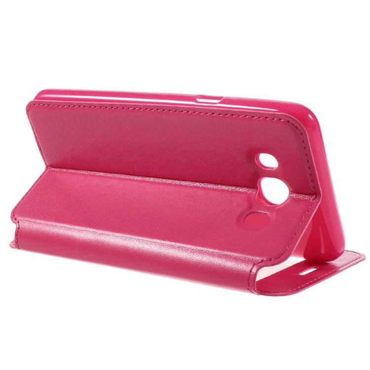 ROAR CORÉIA Noble View Leather Shell Stand para Samsung Galaxy J7(2016) J710 - flecha-5